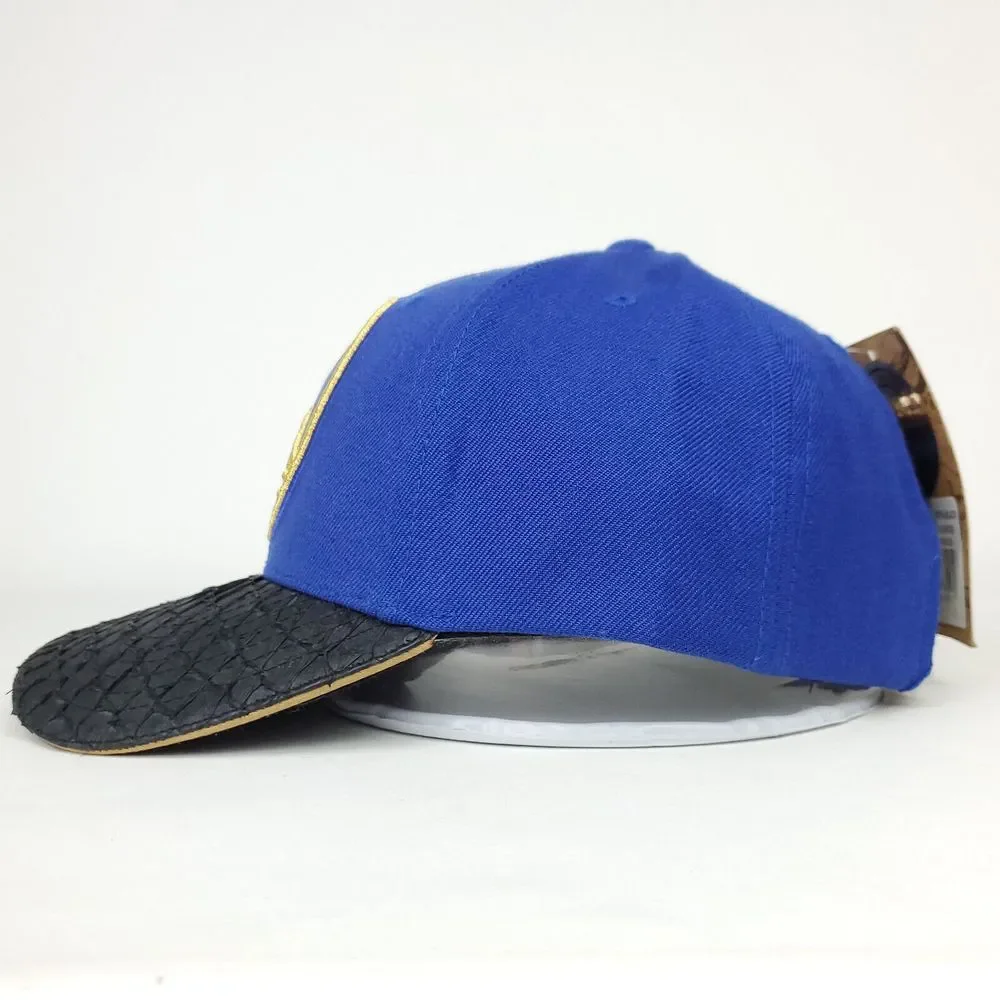 Golden State Warriors Mitchell & Ness NBA Strapback Cap Hat Fish Skin‎ Bill NWT